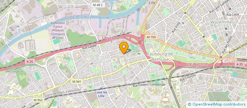 localisation de l'entreprise MADAME CLEMENCE DERISBOURG  LOOS