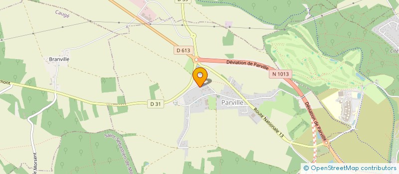 localisation de l'entreprise MADAME CLEMENCE DERYCKE  PARVILLE