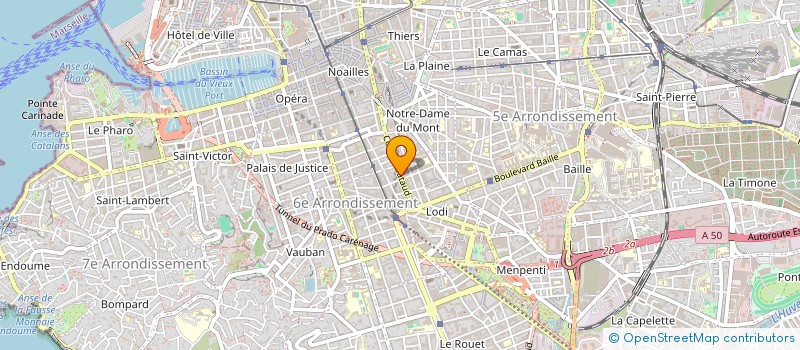 localisation de l'entreprise MADAME CLEMENCE DESCHAMPS DE PAILLETTE à MARSEILLE