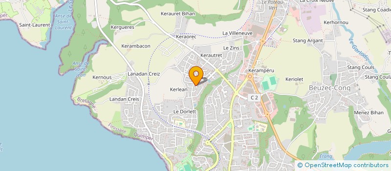 localisation de l'entreprise MADAME CLEMENCE DOUERIN à CONCARNEAU