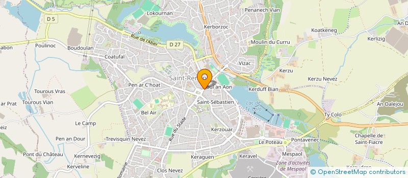 localisation de l'entreprise MADAME CLEMENCE DUBOIS  SAINT-RENAN