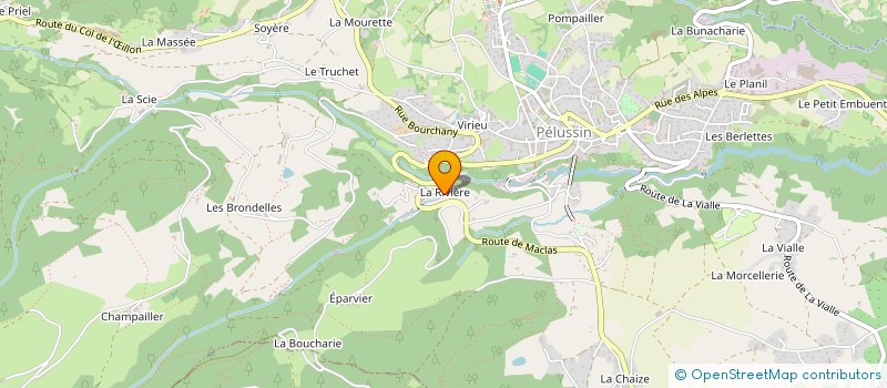 localisation de l'entreprise MADAME CLEMENCE DUCLAUX  PELUSSIN