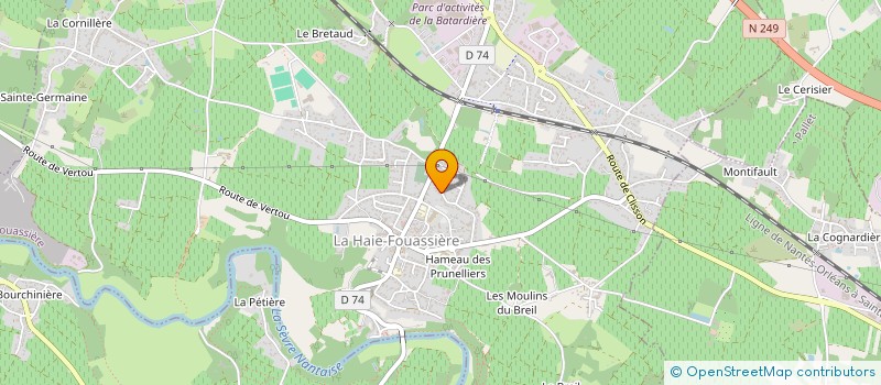 localisation de l'entreprise MADAME CLEMENCE DUHAMEL  LA HAIE-FOUASSIERE