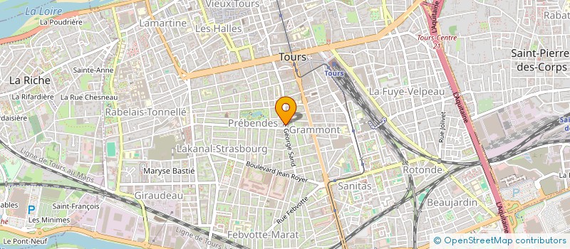 localisation de l'entreprise MADAME CLEMENCE FAIVRE  TOURS