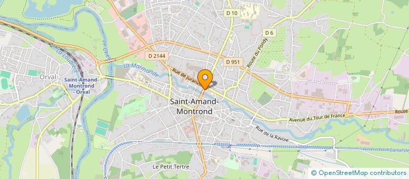 localisation de l'entreprise MADAME CLEMENCE FARGUES  SAINT-AMAND-MONTROND