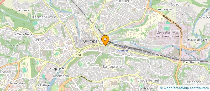 localisation de l'entreprise MADAME CLEMENCE FERNANDEZ à QUIMPER