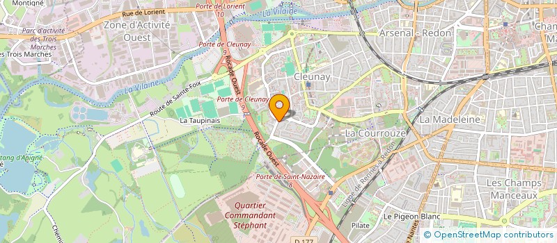 localisation de l'entreprise MADAME CLEMENCE FLAUX  RENNES