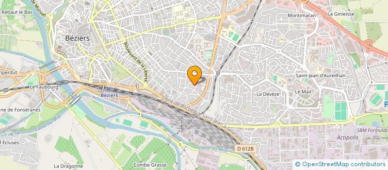 localisation de l'entreprise MADAME CLEMENCE FLEURY  BEZIERS