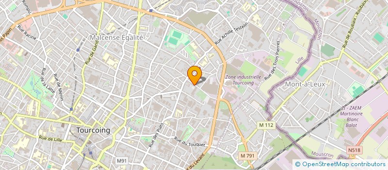 localisation de l'entreprise MADAME CLEMENCE FOSSE  TOURCOING