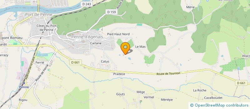 localisation de l'entreprise MADAME CLEMENCE FREGARD  PENNE D'AGENAIS