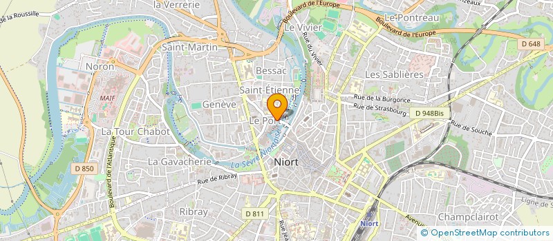 localisation de l'entreprise MADAME CLEMENCE GACHIGNARD à NIORT