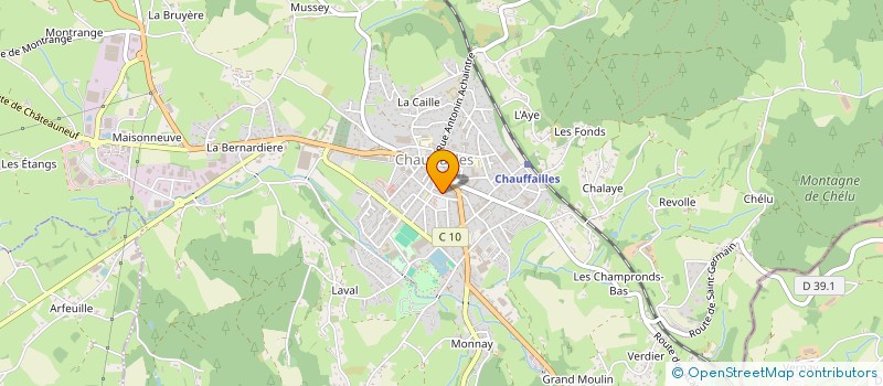 localisation de l'entreprise MADAME CLEMENCE GAGNAIRE  CHAUFFAILLES