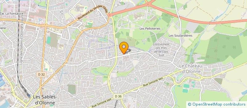 localisation de l'entreprise MADAME CLEMENCE GALARNEAU  LES SABLES D'OLONNE