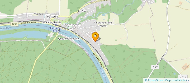 localisation de l'entreprise MADAME CLEMENCE GANDILLOT à FONTAINE-LE-PORT