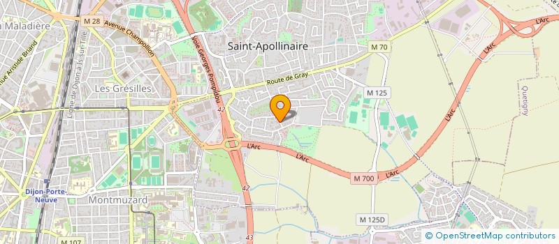 localisation de l'entreprise MADAME CLEMENCE GATHELIER à SAINT-APOLLINAIRE