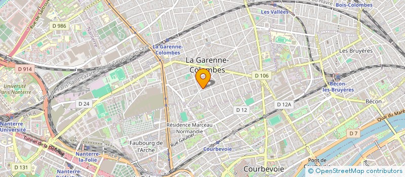 localisation de l'entreprise MADAME CLEMENCE GOMBERT à LA GARENNE-COLOMBES