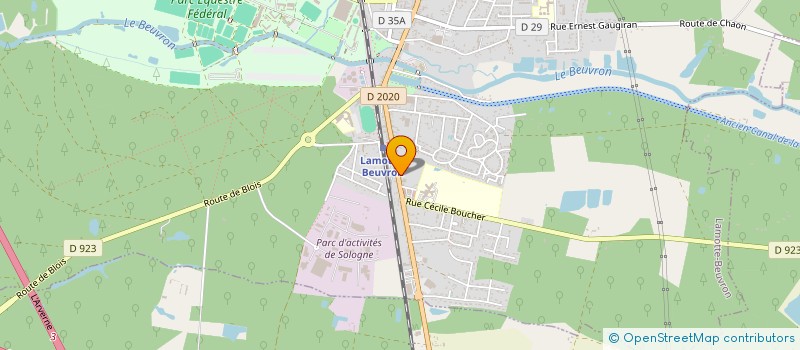 localisation de l'entreprise MADAME CLEMENCE GONZALEZ--IVALDI  LAMOTTE-BEUVRON