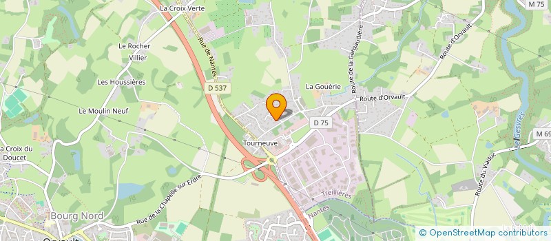 localisation de l'entreprise MADAME CLEMENCE GRONDIN  TREILLIERES