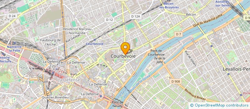 localisation de l'entreprise MADAME CLEMENCE GROS à COURBEVOIE