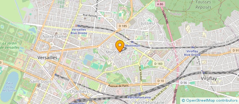 localisation de l'entreprise MADAME CLEMENCE GUERIN à VERSAILLES