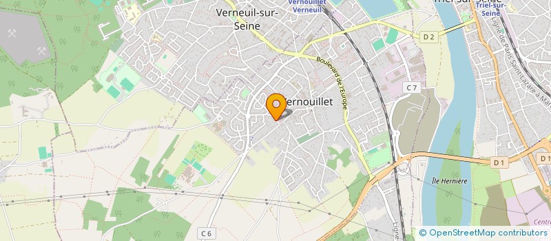 localisation de l'entreprise MADAME CLEMENCE GUERQUIN à VERNOUILLET