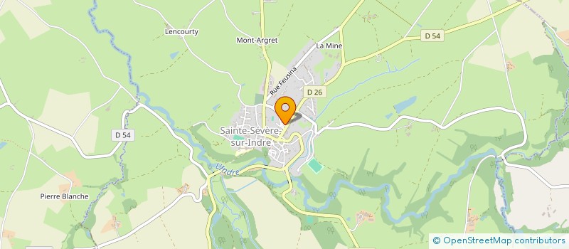 localisation de l'entreprise MADAME CLEMENCE GUILBAULT à SAINTE-SEVERE-SUR-INDRE