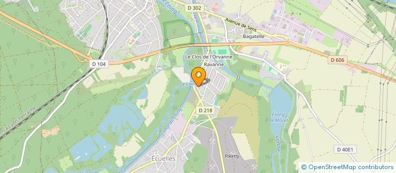 localisation de l'entreprise MADAME CLEMENCE GUILLERMAIN  MORET-LOING-ET-ORVANNE