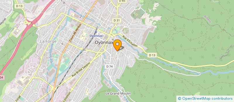 localisation de l'entreprise MADAME CLEMENCE GUILLET à OYONNAX