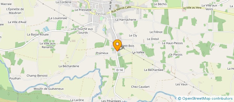 localisation de l'entreprise MADAME CLEMENCE GUYON  PEILLAC