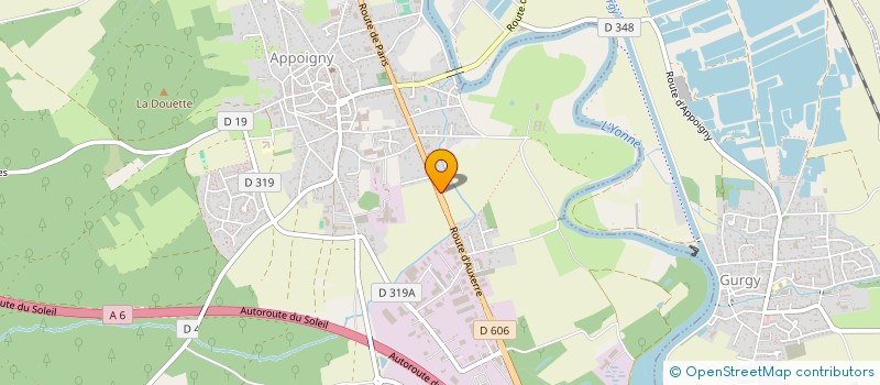 localisation de l'entreprise MADAME CLEMENCE HENRY  APPOIGNY