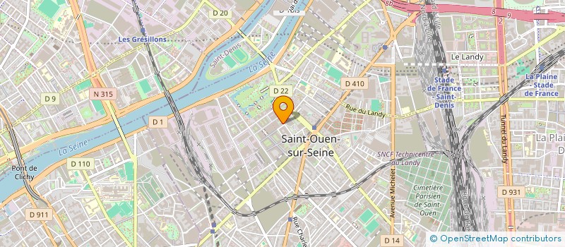 localisation de l'entreprise MADAME CLEMENCE HERNANDEZ à SAINT-OUEN-SUR-SEINE