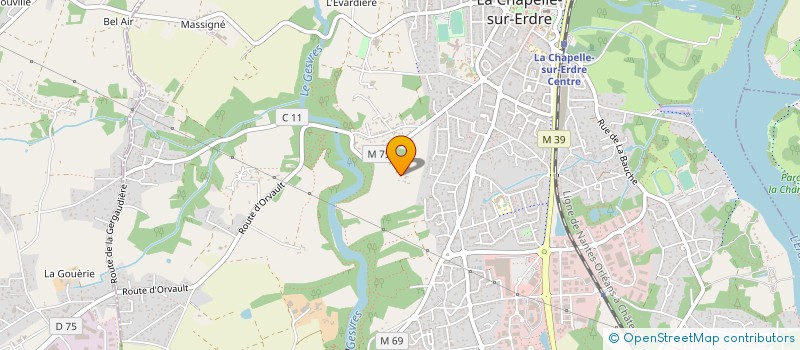 localisation de l'entreprise MADAME CLEMENCE HERVE  LA CHAPELLE-SUR-ERDRE