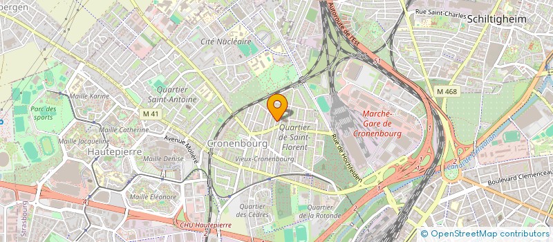localisation de l'entreprise MADAME CLEMENCE HOUBE à STRASBOURG