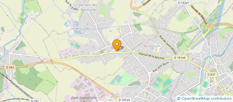 localisation de l'entreprise MADAME CLEMENCE HOUZE  VENDIN-LES-BETHUNE