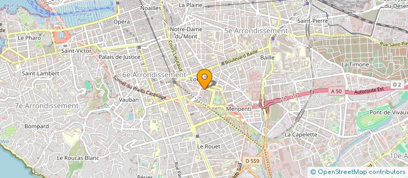localisation de l'entreprise MADAME CLEMENCE HUYGHE à MARSEILLE