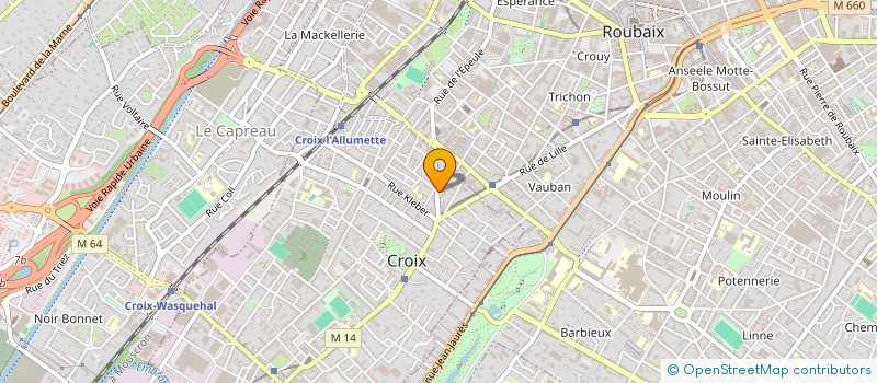 localisation de l'entreprise MADAME CLEMENCE JACQMIN  CROIX