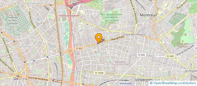 localisation de l'entreprise MADAME CLEMENCE KOUYO à MONTREUIL