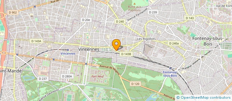 localisation de l'entreprise MADAME CLEMENCE LAGADOU-LESTERPT à VINCENNES