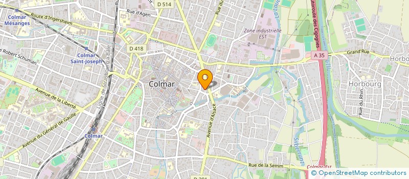 localisation de l'entreprise MADAME CLEMENCE LAGOUTTE à COLMAR