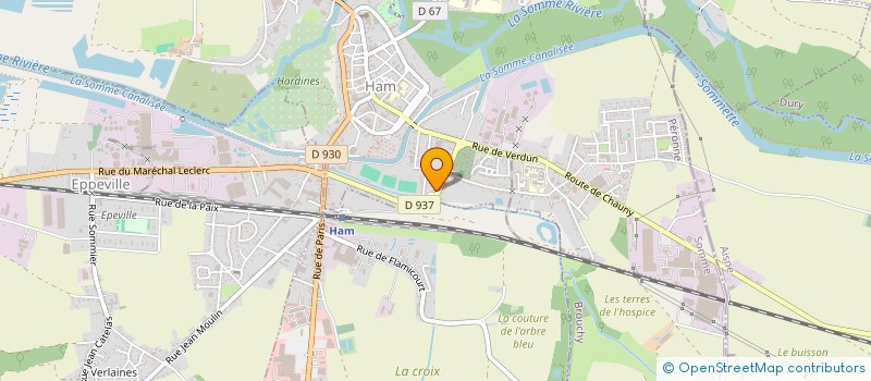 localisation de l'entreprise MADAME CLEMENCE LAMY  HAM