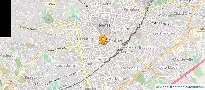 localisation de l'entreprise MADAME CLEMENCE LANOUGUERE  NIMES