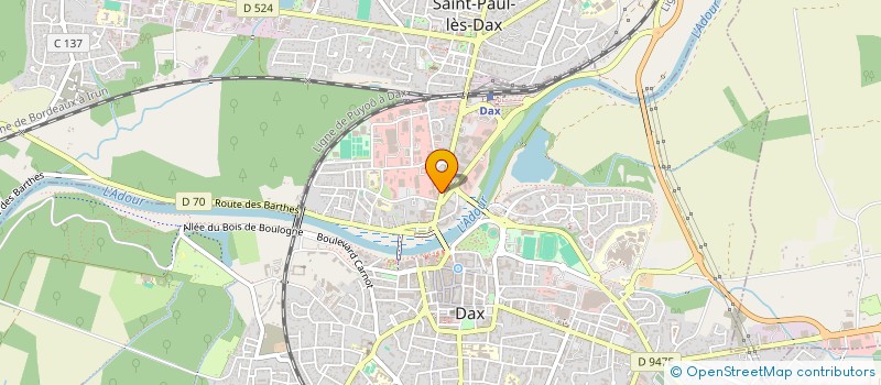 localisation de l'entreprise MADAME CLEMENCE LAPLACE à DAX