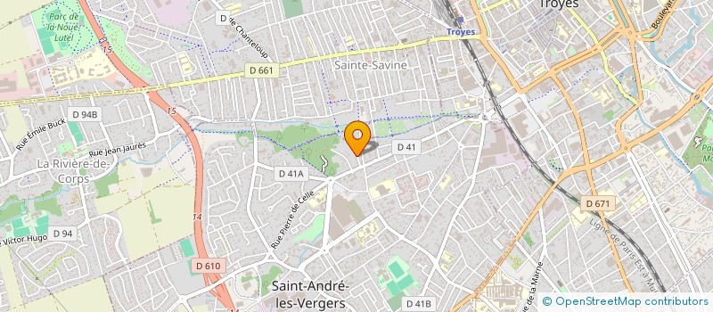 localisation de l'entreprise MADAME CLEMENCE LARATTE  SAINT-ANDRE-LES-VERGERS