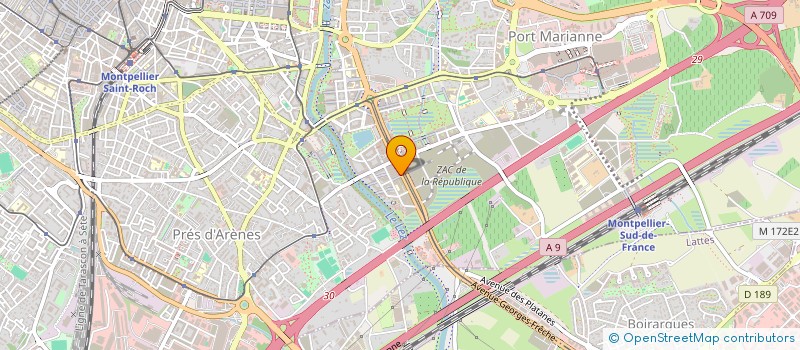 localisation de l'entreprise MADAME CLEMENCE LARRIVE à MONTPELLIER