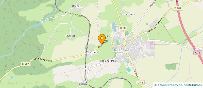 localisation de l'entreprise MADAME CLEMENCE LASSAIGNE  BELLENAVES