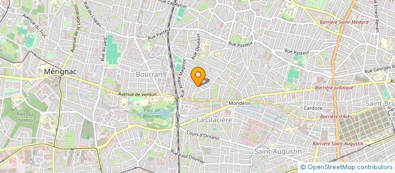 localisation de l'entreprise MADAME CLEMENCE LAURE AGNES GRANDRIEUX  BORDEAUX