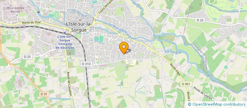 localisation de l'entreprise MADAME CLEMENCE LAVIER  L'ISLE-SUR-LA-SORGUE