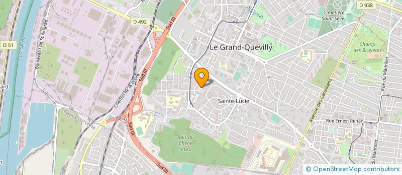 localisation de l'entreprise MADAME CLEMENCE LAYEC  LE GRAND-QUEVILLY