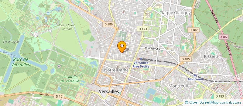 localisation de l'entreprise MADAME CLEMENCE LE TERTRE à VERSAILLES