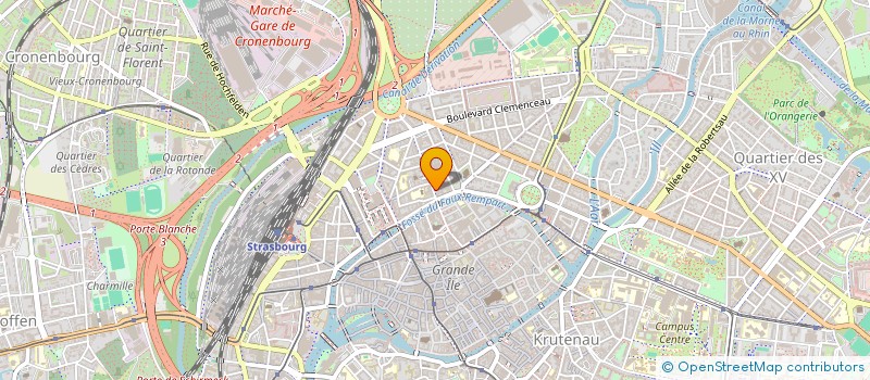 localisation de l'entreprise MADAME CLEMENCE LEBLANC  STRASBOURG